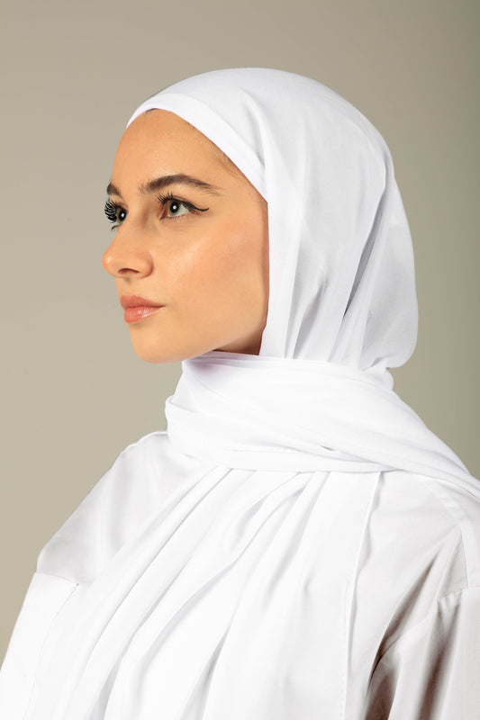 INSTANT CHIFFON HIJAB - WHITE