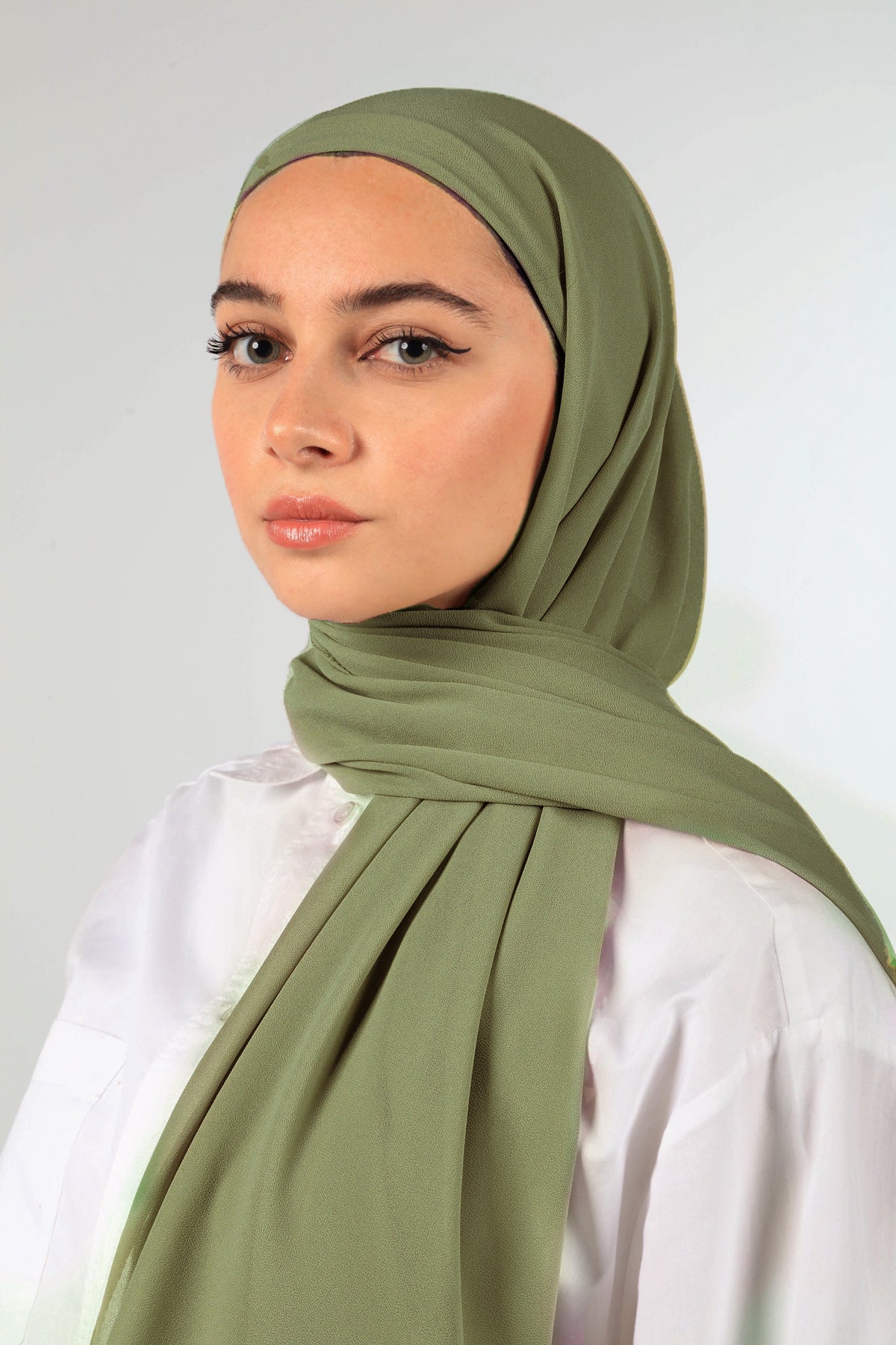 INSTANT CHIFFON HIJAB - PASTEL GREEN