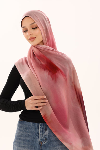 PRINTED MODAL HIJAB - ROSE REVERIE